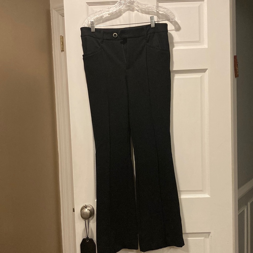 Anthropologie Black Boot Flare Pants sz 4